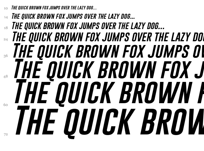 Gobold font waterfall